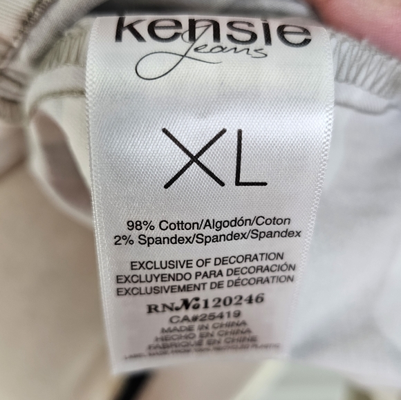 Kensie Jeans rose water camouflage moto jacket Size XL NWT - Picture 10 of 10